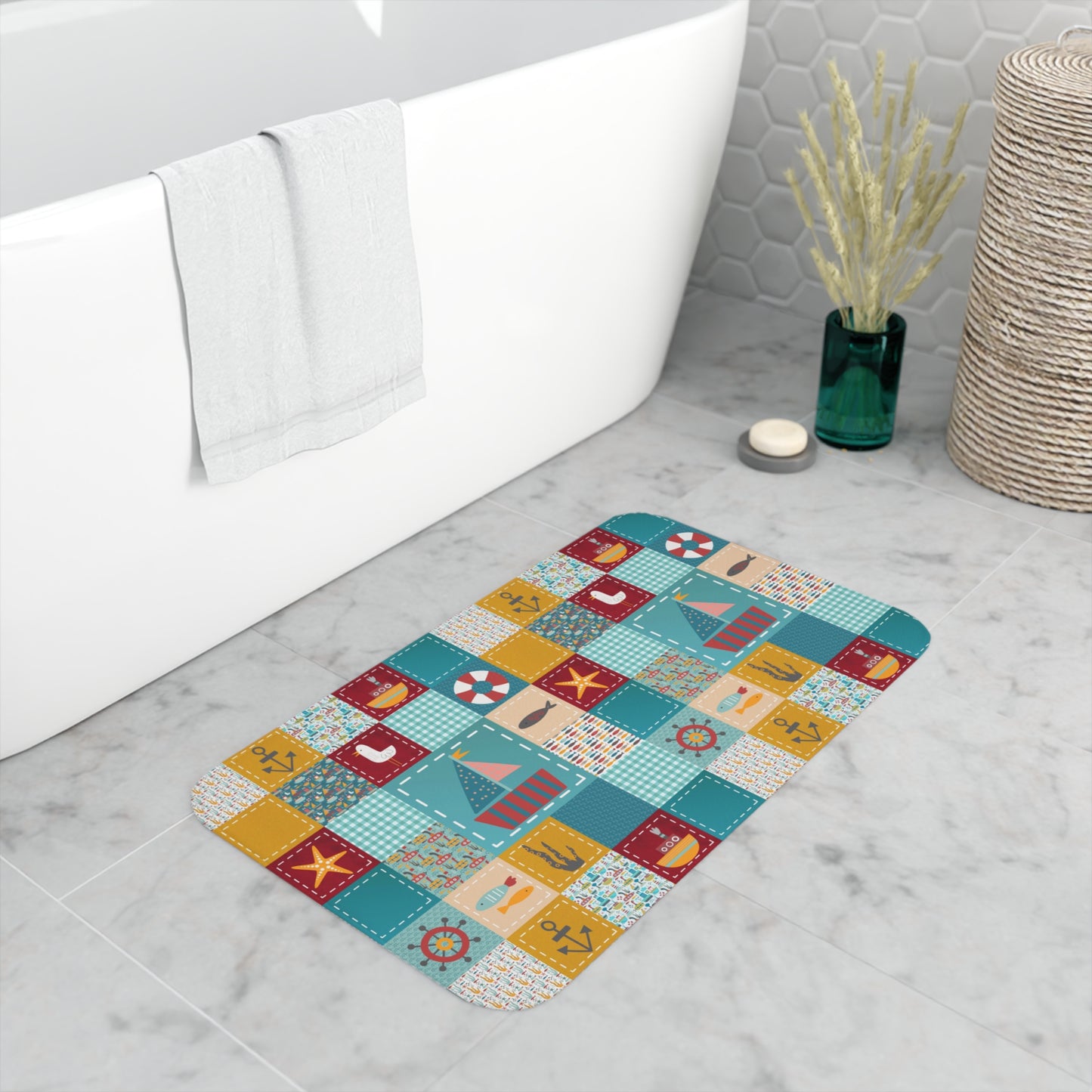 Memory Foam Bath Mat (Fun at Sea)