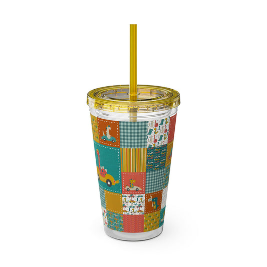Acrylic Tumbler  Cup (Go Dino Go!)