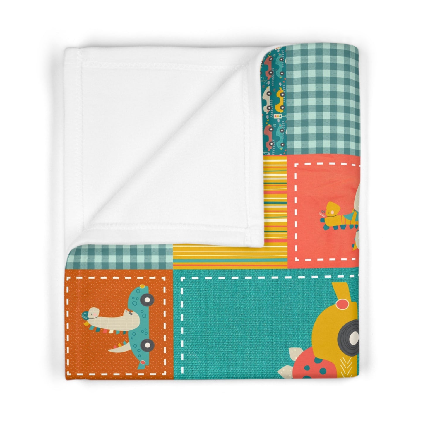 Soft Fleece Baby Blanket (Go Dino Go!)