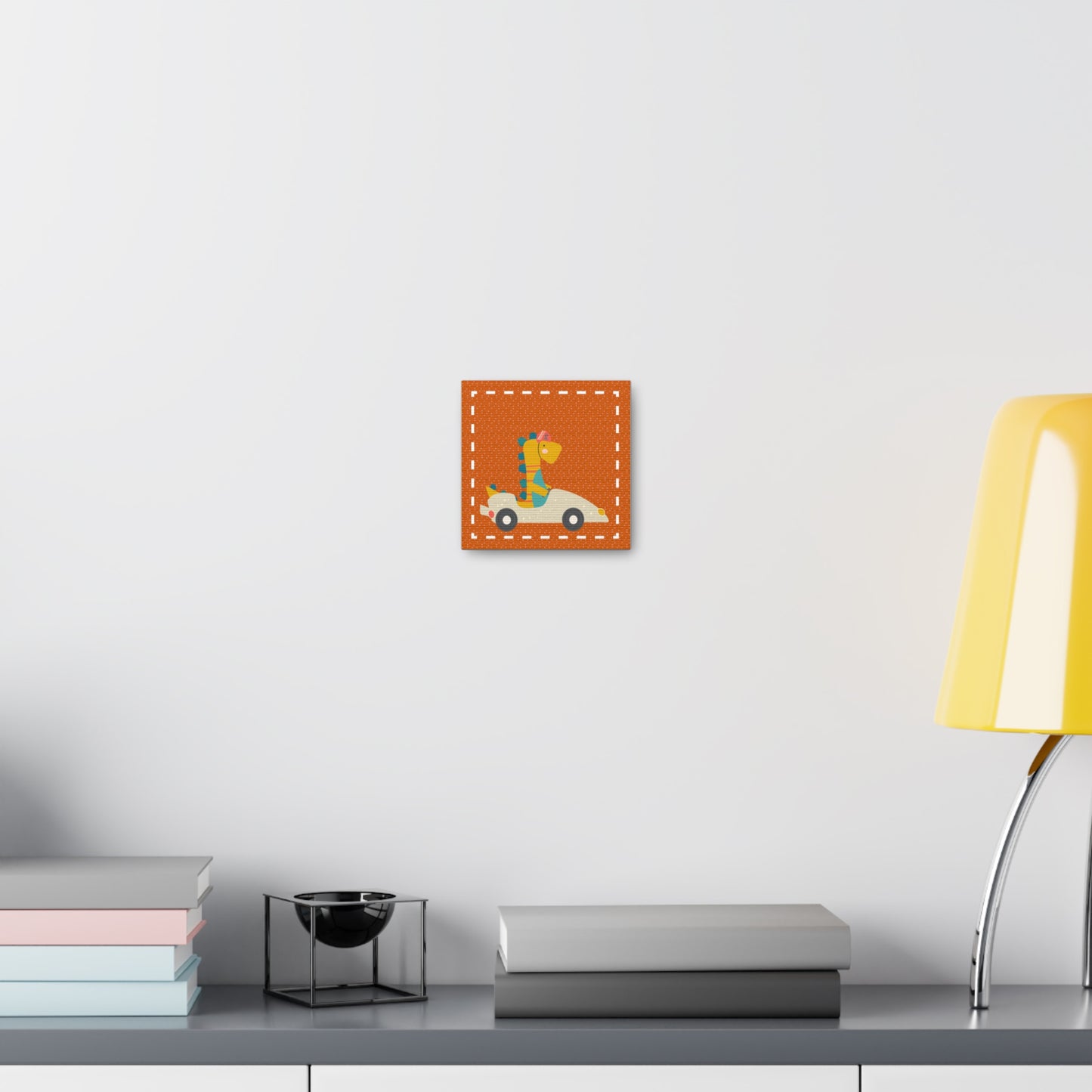 Canvas Wall Art (Go Dino Go!-Burnt Orange)