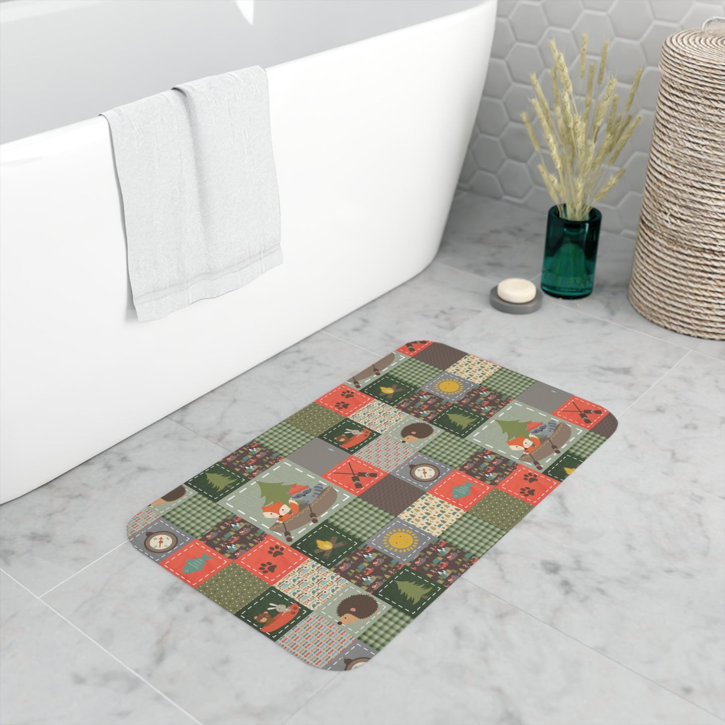 Memory Foam Bath Mat (Gone Camping)