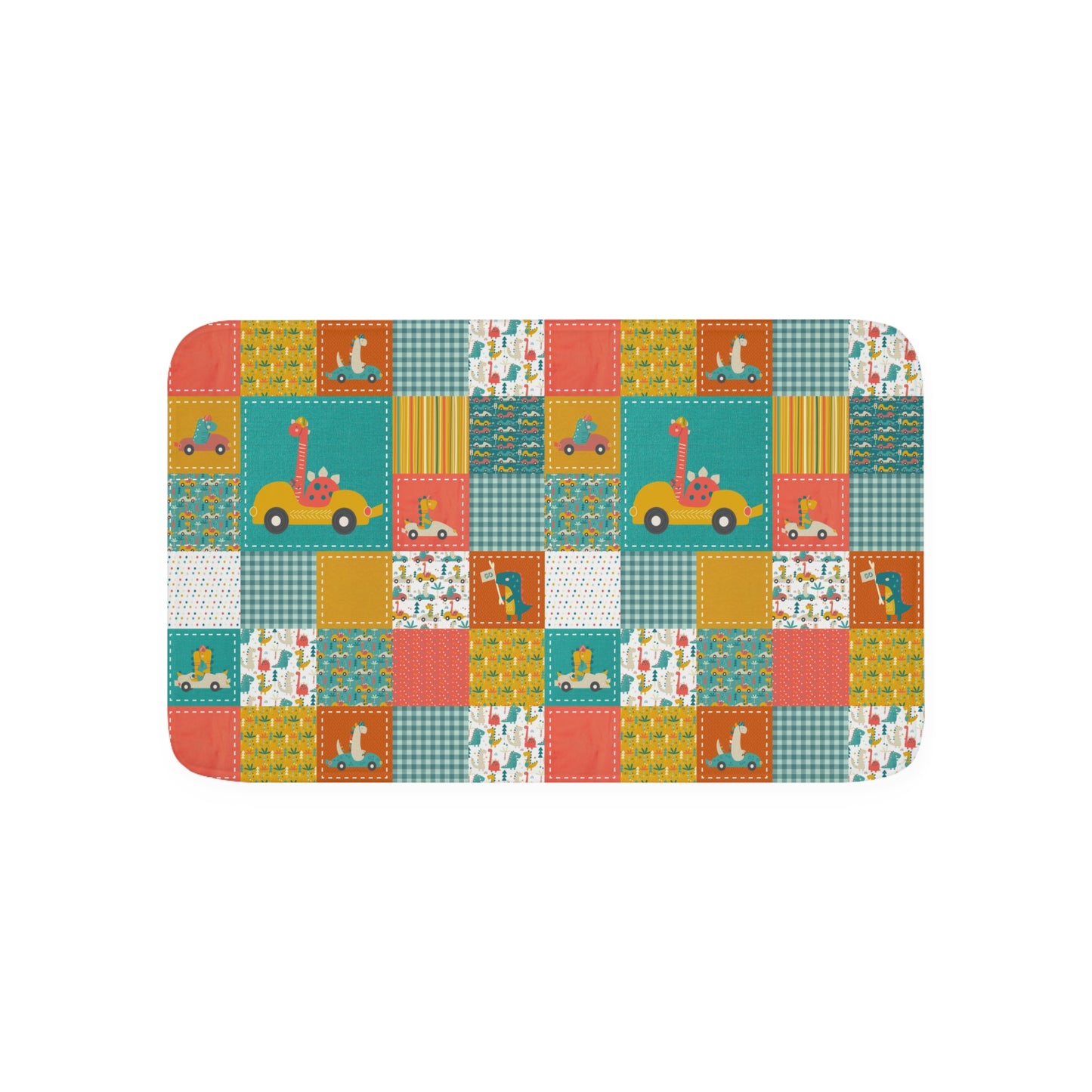 Memory Foam Bath Mat (Go Dino Go!)