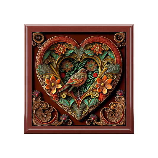 Jewelry Box (Gift for Mom-Bird Heart)