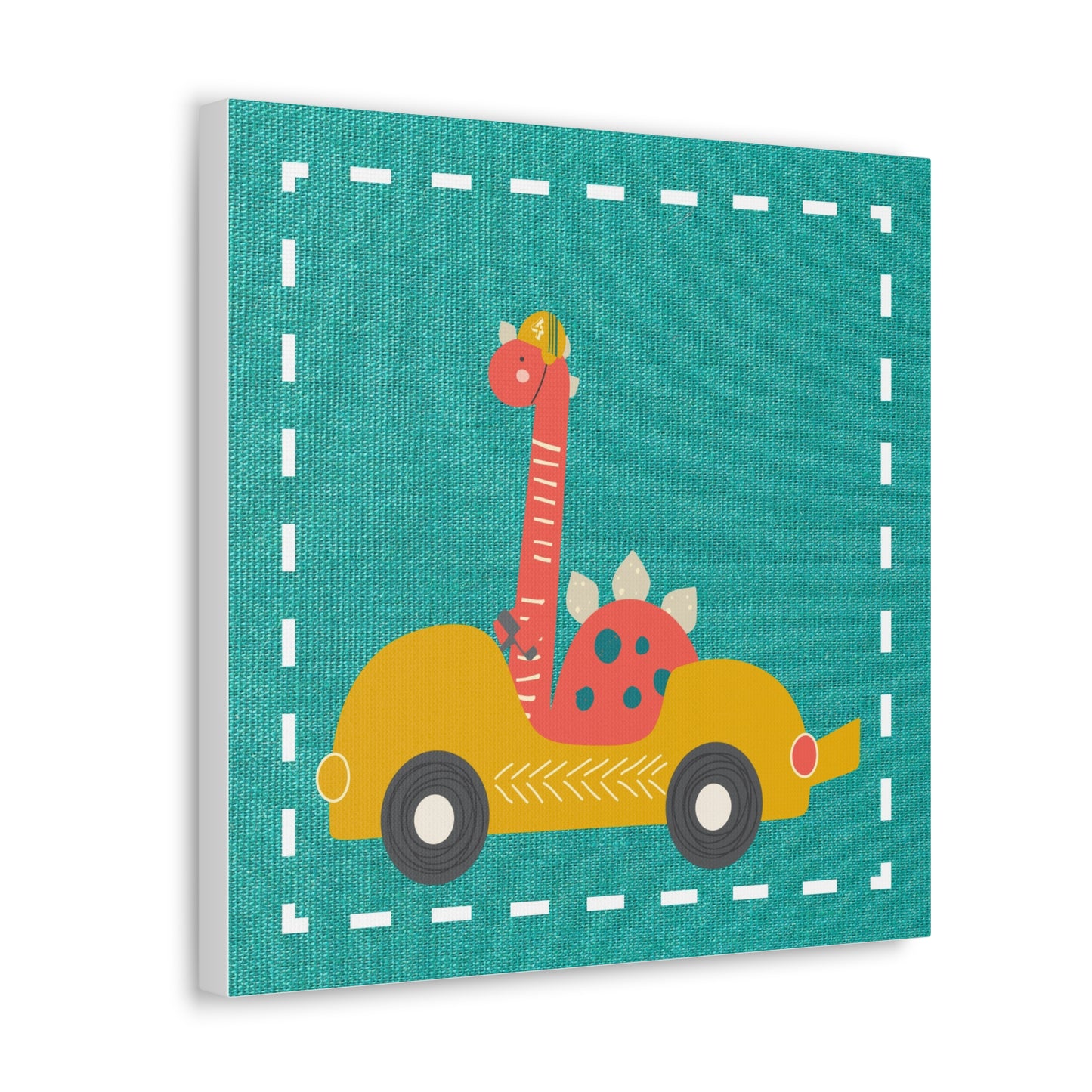 Canvas Wall Art (Go Dino Go!-Teal)