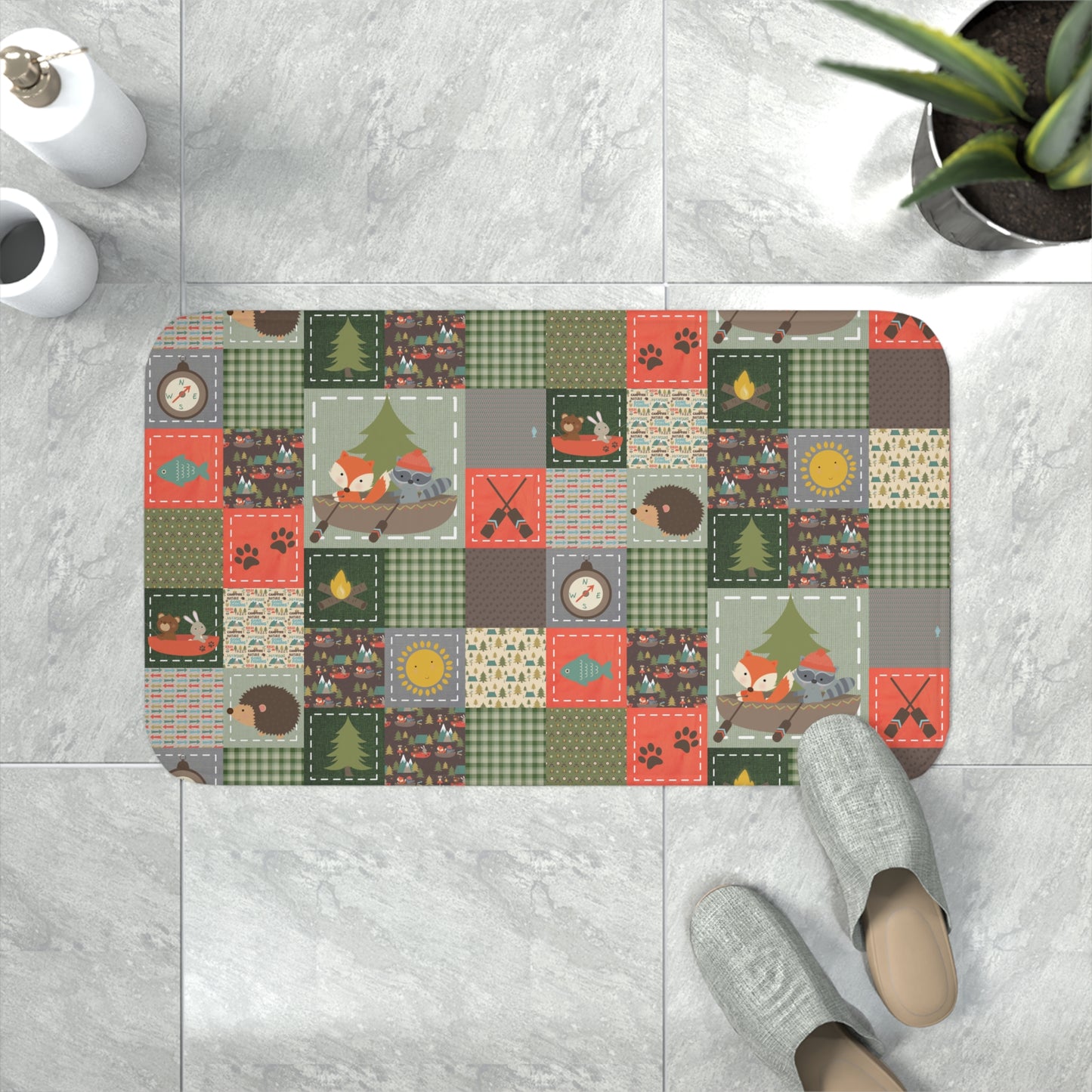 Memory Foam Bath Mat (Gone Camping)