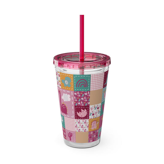Acrylic Tumbler Cup (Little Miss Dino)