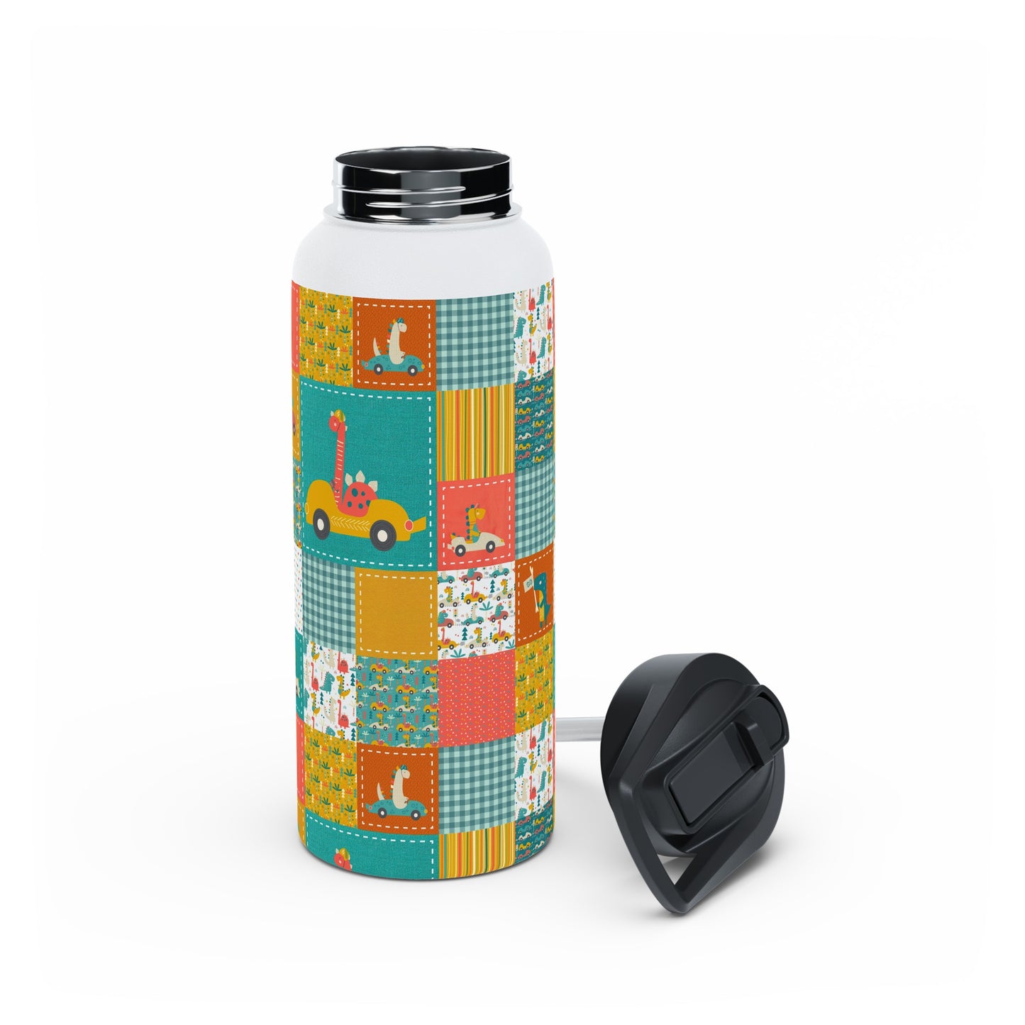 Stainless Steel Water Bottle (Go Dino Go!)