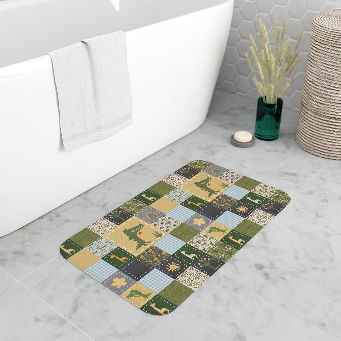 Memory Foam Bath Mat (Safari Fun)