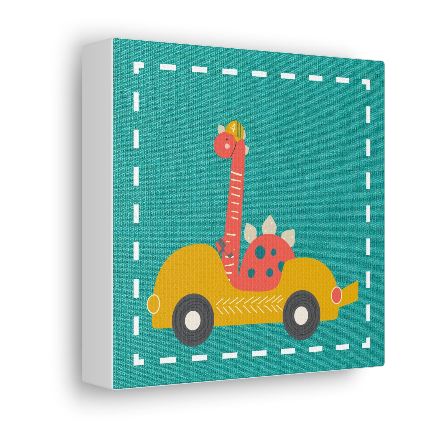 Canvas Wall Art (Go Dino Go!-Teal)