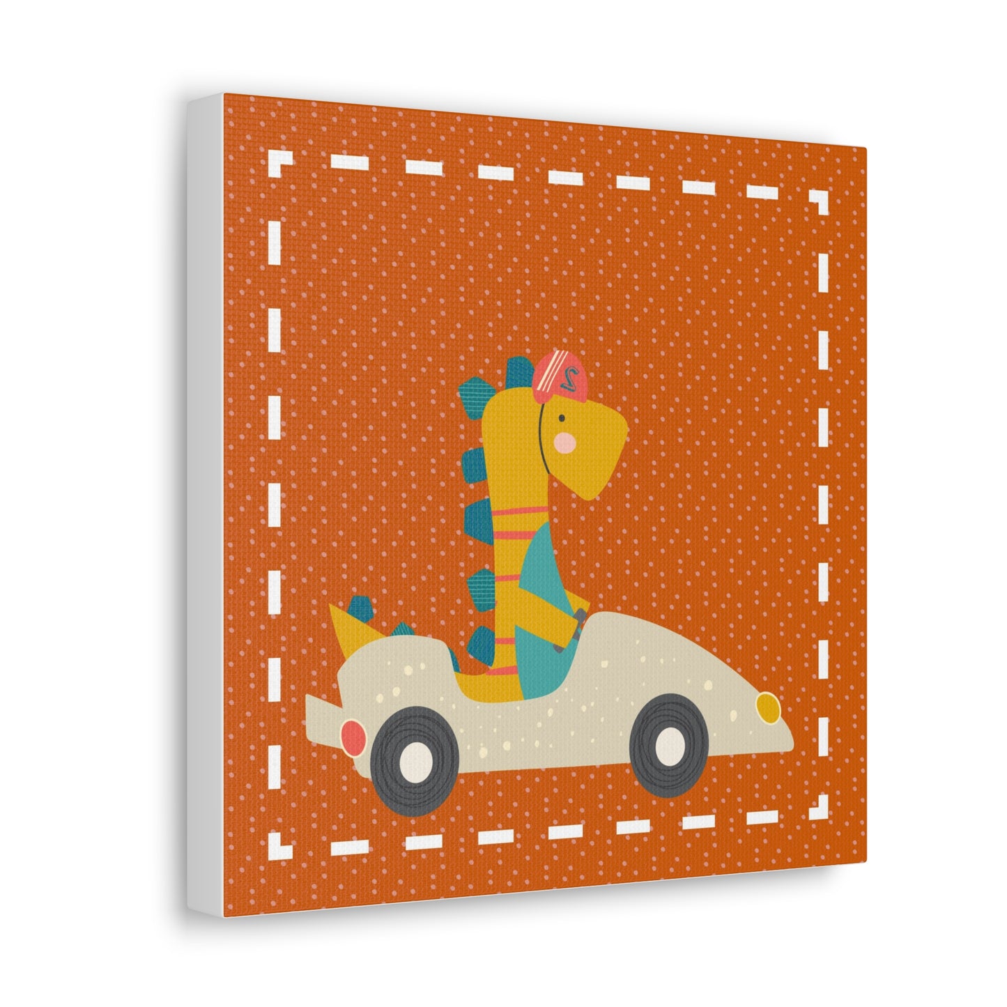 Canvas Wall Art (Go Dino Go!-Burnt Orange)