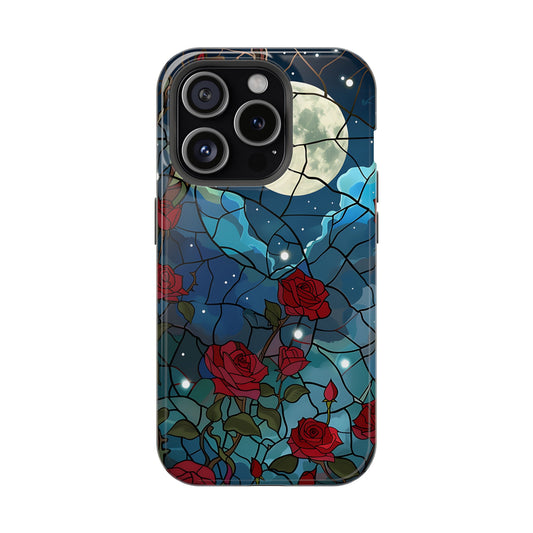 MagSafe Tough  Phone Case-Gift (Stained Glass-Roses)