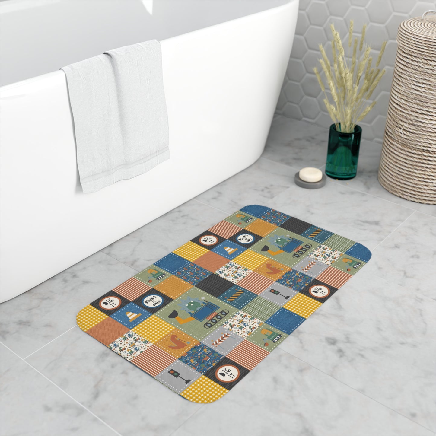 Memory Foam Bath Mat (Dig Dig)