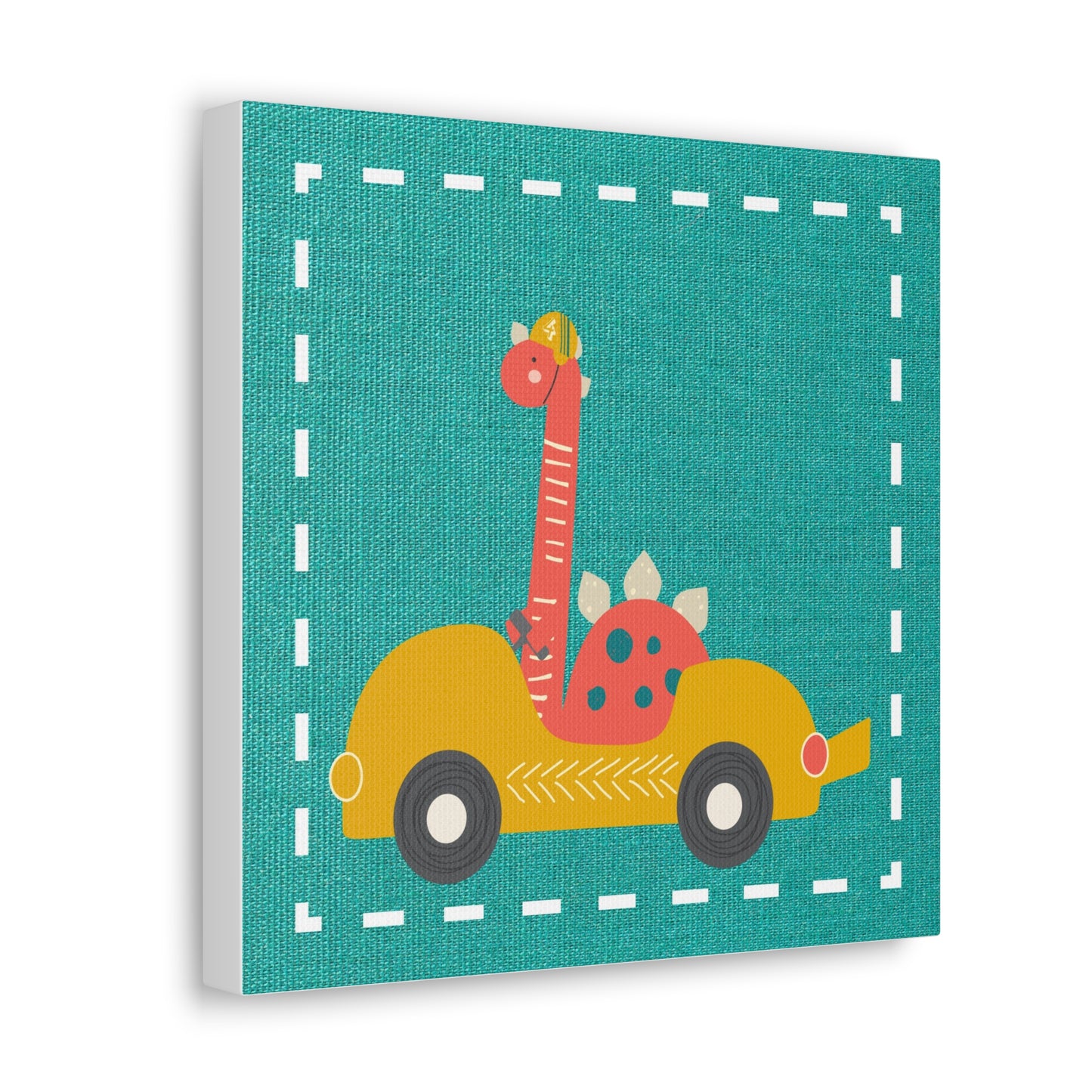 Canvas Wall Art (Go Dino Go!-Teal)