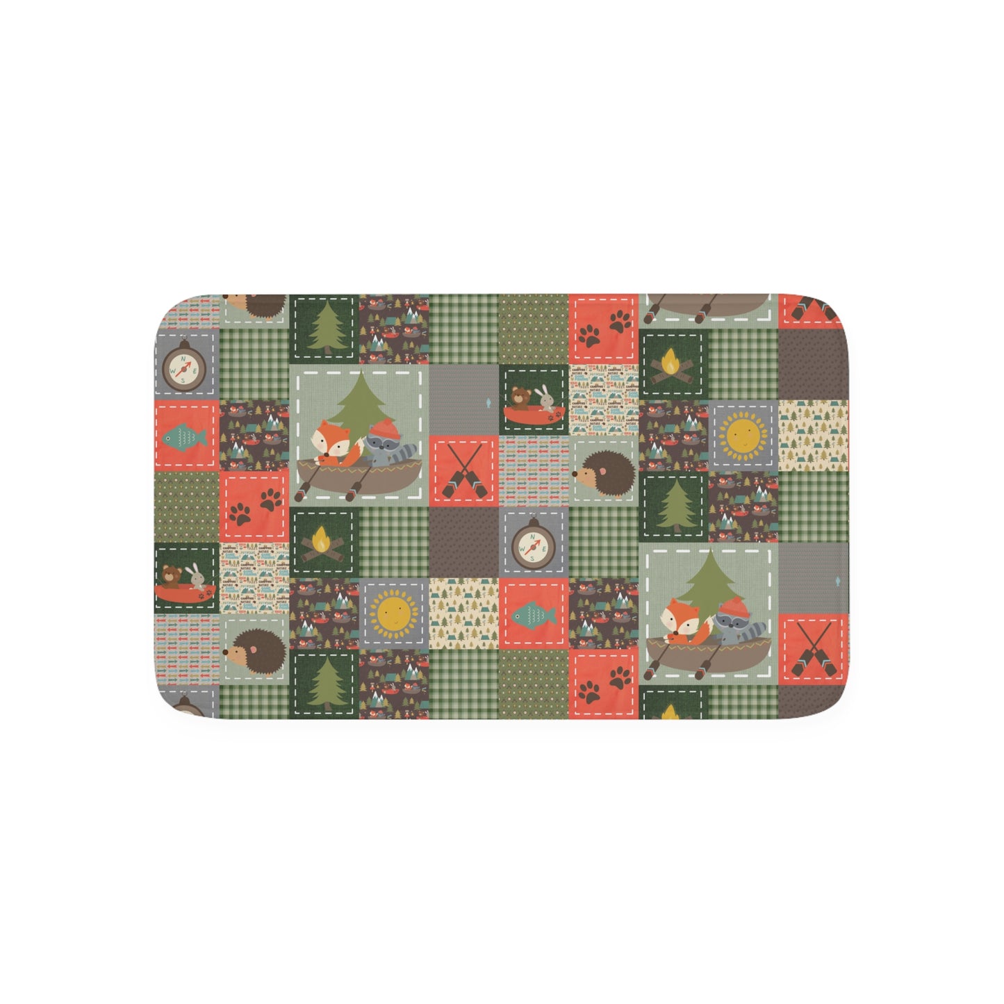 Memory Foam Bath Mat (Gone Camping)