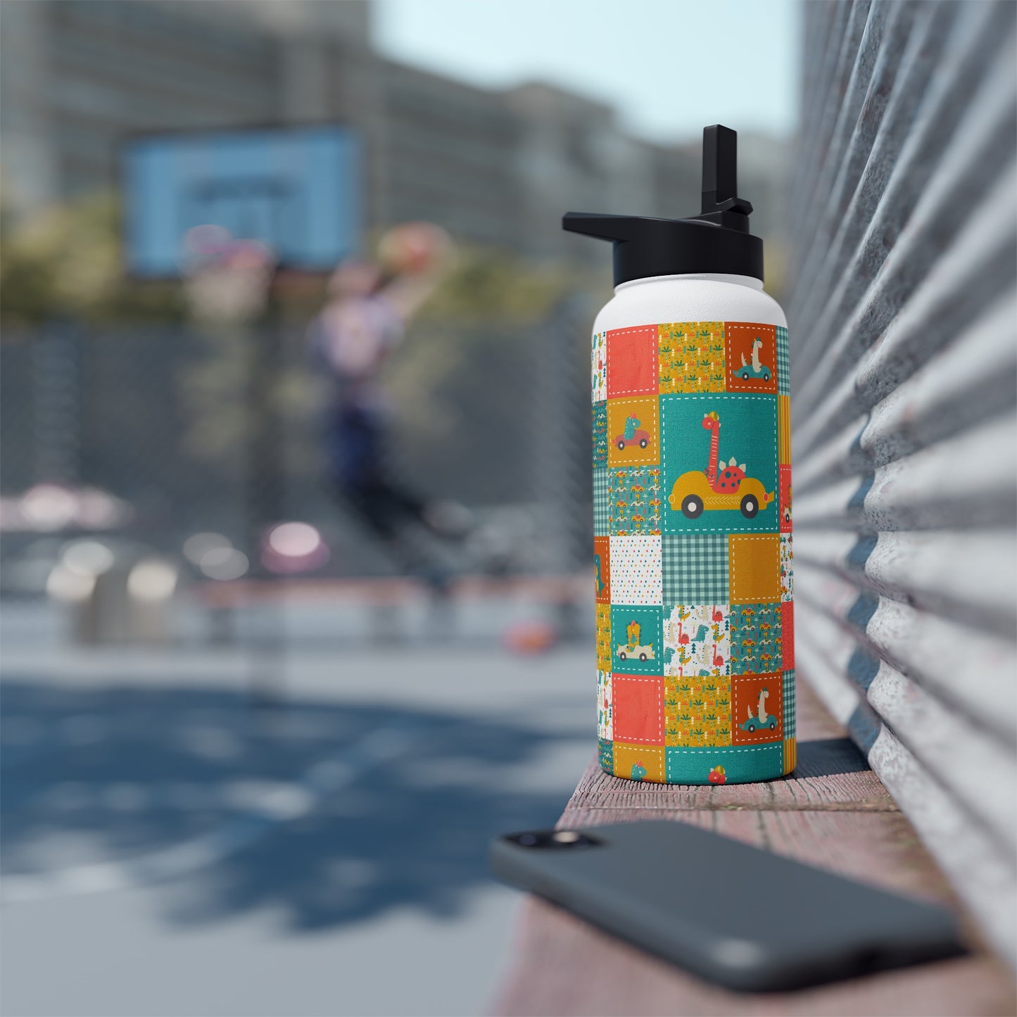 Stainless Steel Water Bottle (Go Dino Go!)